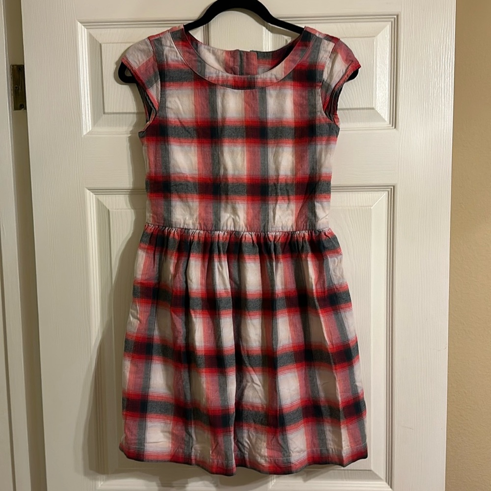 Gap Kids Classic Red, White and Blue Plaid Dress